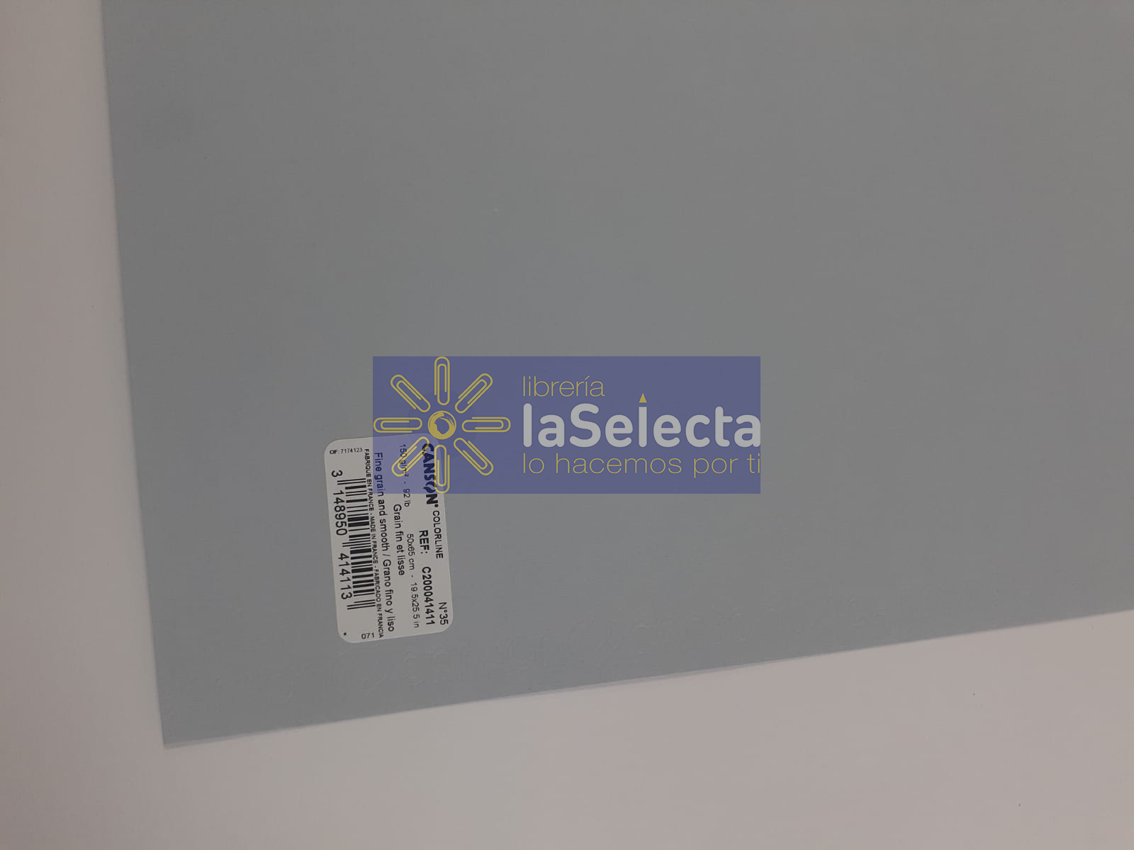 CARTULINA ESPAÑOLA GRIS PERLA 35 CANSON